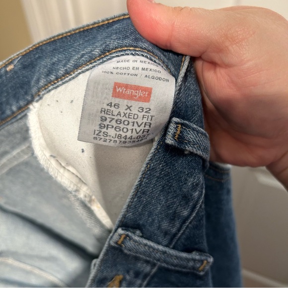 Wrangler Men's Relaxed Fit Jeans - Dark Blue 46 X 32 - Picture 7 of 7